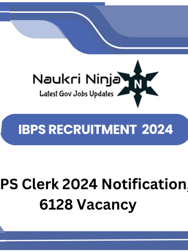 IBPS Clerk 2024 Notification, 6128 Vacancy