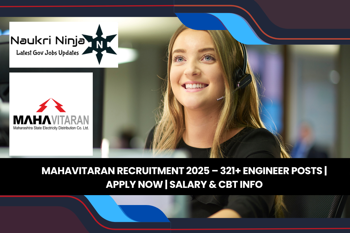 Mahavitaran Recruitment 2025 – 321+ Engineer Posts | Apply Now | Salary & CBT Info