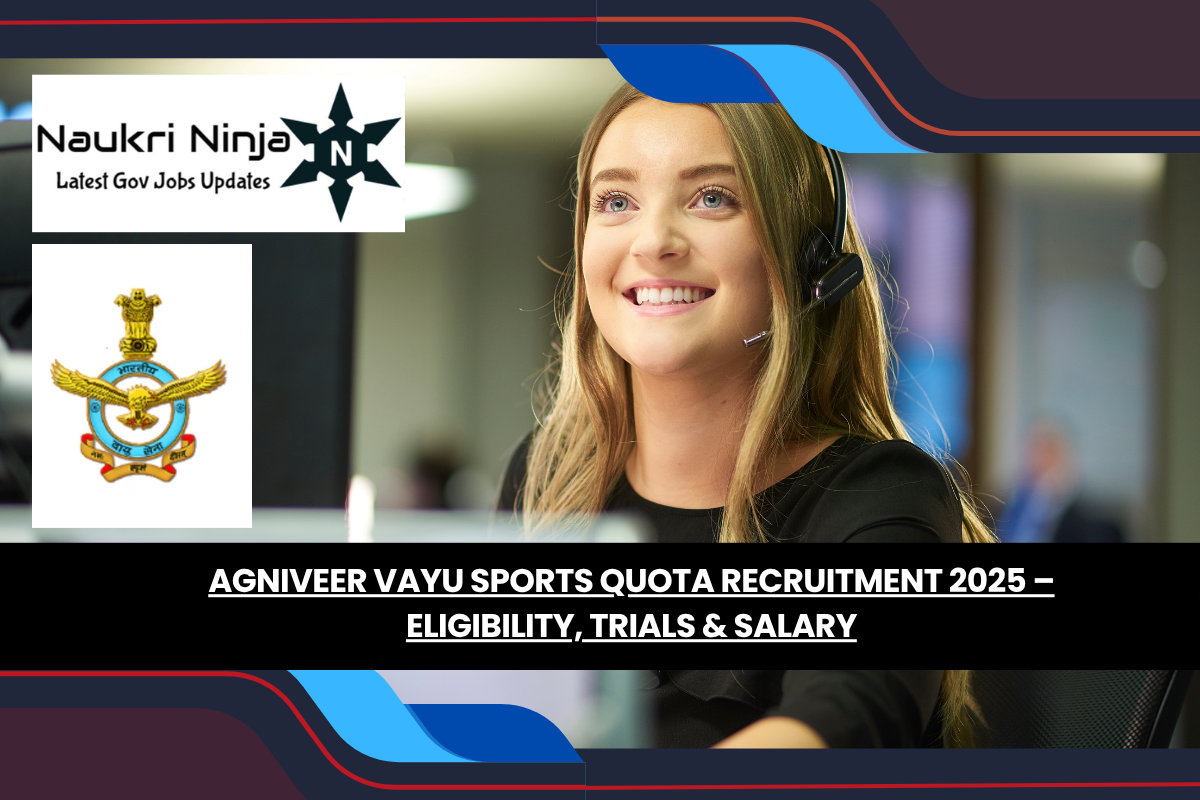 Agniveer Vayu Sports Quota Recruitment 2025 – Eligibility, Trials & Salary