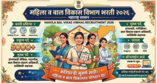 Mahila Bal Vikas Vibhag Bharti 2026 I महिला व बाल विकास विभागात भरती 2026