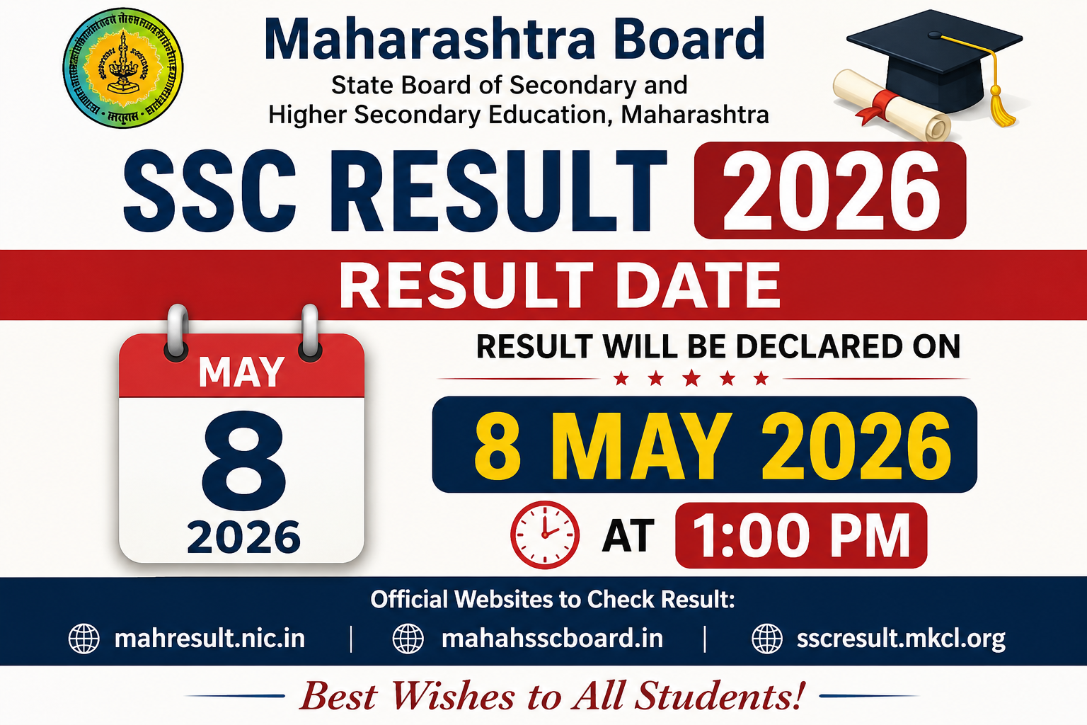 Maharashtra Board SSC Result Date 2026 l 10 वी निकाल 2026