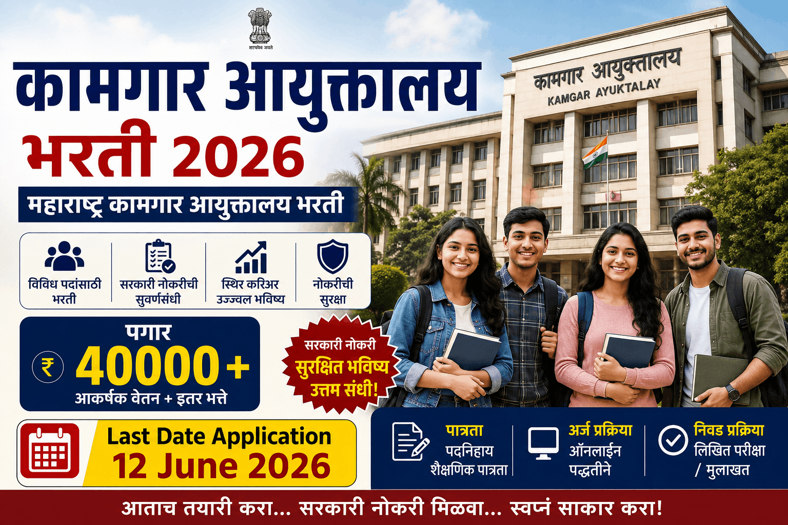 Kamgar Ayuktalay Bharti 2026