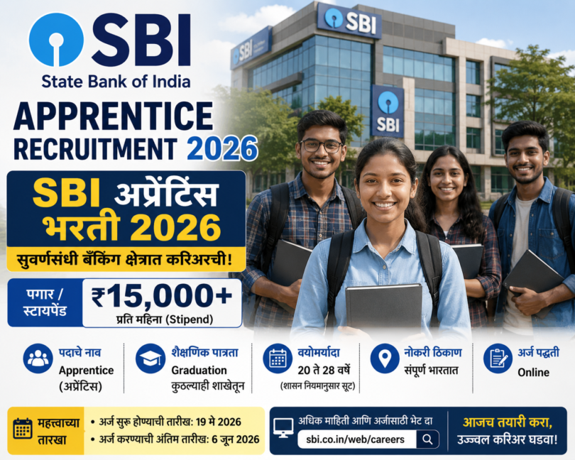 State Bank of India Apprentice Recruitment 2026