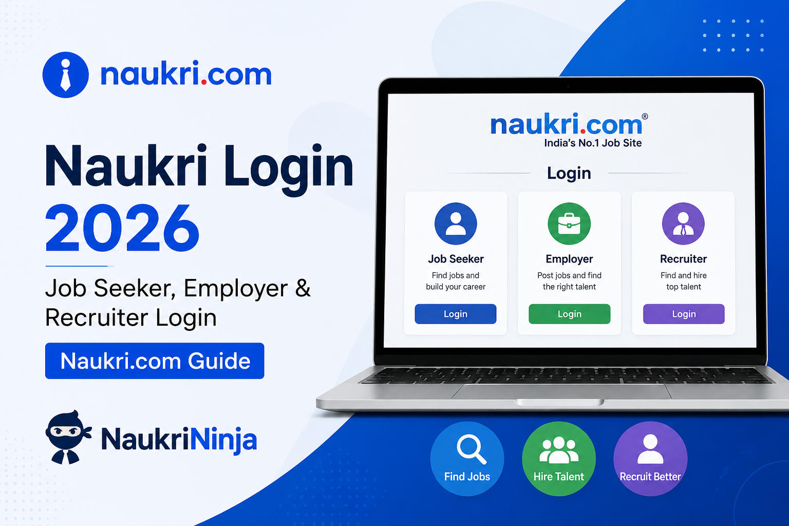 Naukri Login 2026 – Job Seeker, Employer & Recruiter Login | Naukri.com Guide | NaukriNinja