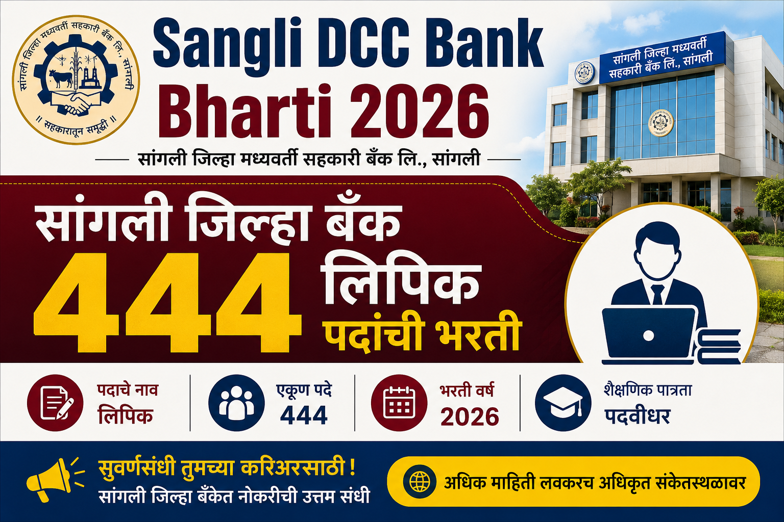 Sangli DCC Bank Bharti 2026