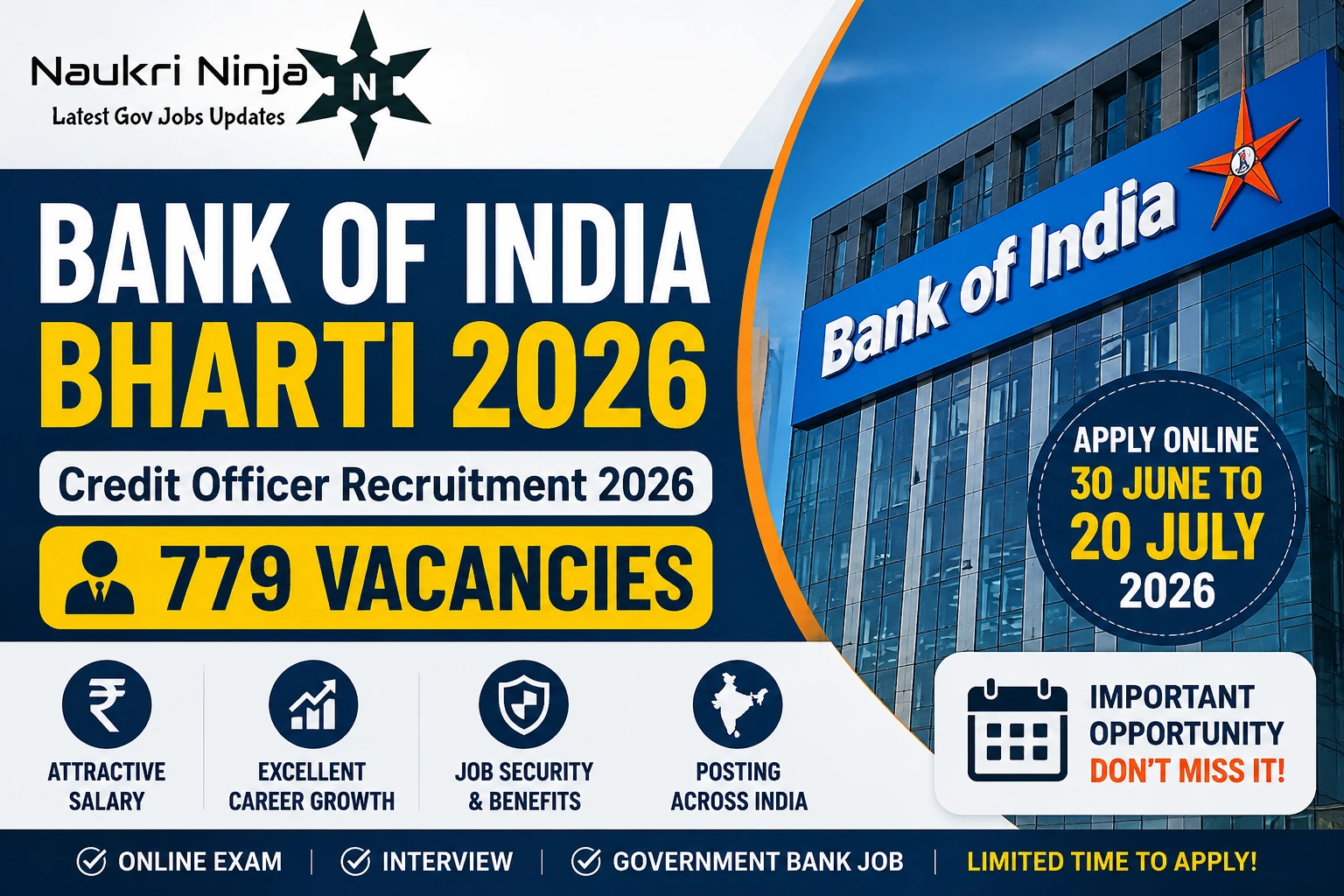 Bank of India recruitment 2026