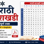 Marathi Barakhadi मराठी बाराखडी संपूर्ण तक्ता (PDF + English)